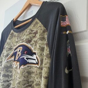 Baltimore Ravens Salute to Service Nike Black Dri-FIT Tee